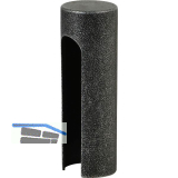 Aufsteckh�lse flachrund, Band � 15mm,Bandh�he 92mm, verzinkt schwarz passiviert