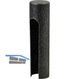 Aufsteckh�lse flachrund, Band � 15mm,Bandh�he 112mm, verzinkt schwarz passiviert