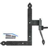 HALC� Fensterwinkelband Fulp, 190 x 140 mm, Stahl verzinkt schwarz passiviert