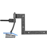 HALC� Fensterwinkelband Hall, 112,5 x 140 mm, Stahl verzinkt schwarz passiviert