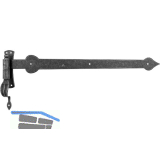 HALC� T�rlangband mit Aufschraubkloben, 600 mm,Stahl verzinkt schwarz passiviert