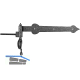 HALC� T�rscheinlangband mit Einschraubkloben, 400 mm,verzinkt schwarz passiviert