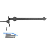 HALC� T�rscheinlangband mit Einschraubkloben, 600 mm,verzinkt schwarz passiviert