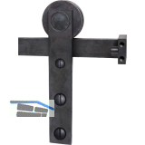 HALC� Schiebet�rbeschlagset Glas 8-24 mm Laufschiene L=2000 mm Schwarzstahl