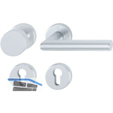 HOPPE Wechselgarnitur STOCKHOLM auf Rosette, Aluminium silber eloxiert