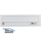 JU Ersatzt�re f�r Hausbrieffachanlage 375 x 110 mm, wei� RAL 9016