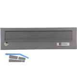 JU Ersatzt�re f�r Hausbrieffachanlage 375 x 110 mm, graualuminium RAL 9007