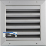 UPMANN Wetterschutzgitter eckig zum Einbauen 195 x 195 mm Alu silber