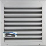 UPMANN Wetterschutzgitter eckig zum Einbauen 295 x 295 mm Alu silber