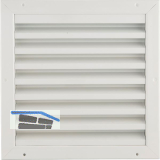 UPMANN Wetterschutzgitter eckig zum Einbauen 295 x 295 mm Alu wei� RAL 9010