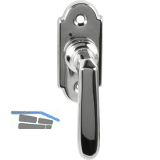 MARCHESI Fenstergriff ALT-WIEN Vierkant 7 x 35, L�nge 60 mm, Messing verchromt