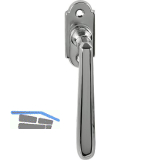 MARCHESI Fenstergriff ALT-WIEN Vierkant 7 x 35, L�nge 105 mm, Messing verchromt