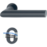 HOPPE Dr�ckergarnitur AMSTERDAM - auf mini Rosette PZ, 40-50, schwarz matt