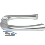 Dr�ckerpaar FLORENZ, silber eloxiert