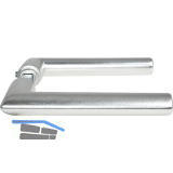 Dr�ckerpaar TURIN, silber eloxiert