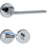 MARCHESI Dr�ckergarnitur UMAG auf Rosette WC, 38-45 mm, Zamak verchromt