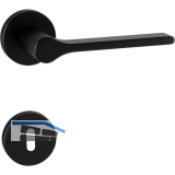 MARCHESI Dr�ckergarnitur ZADAR auf Rosette BB, 38-45 mm, Zamak schwarz matt