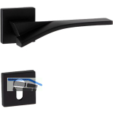 MARCHESI Dr�ckergarnitur TABOR auf Rosette PZ, 38-45 mm, Zamak schwarz matt