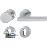 Feuerschutz-Wechselgarnitur AMSTERDAM Rosette, 40-45 mm, Edelstahl matt