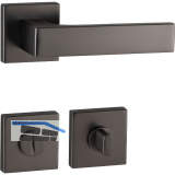 MARCHESI Dr�ckergarnitur BUDAPEST Rosette WC, 38-45 mm, Zamak vernickelt dunkel