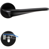 MARCHESI Dr�ckergarnitur LJUBLJANA auf Rosette BB, 38-45 mm, Zamak schwarz matt