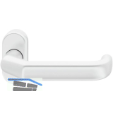 FSB Rahment�rdr�cker 06 0662 Hochhaltefeder B ovale Rosette Alu wei�