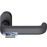 FSB Rahment�rdr�cker 09 1243 Hochhaltefeder B ovale Rosette Aluminium schwarz