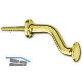 Fensterschutzkopf zum Einschrauben, 75 mm, Messing poliert