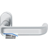 FSB FH-Rahment�rdr�cker 09 1243 Standfl�gel Rosette oval Edelstahl matt