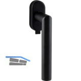 MARCHESI Fenstergriff GEHRUNG mit Verriegelung, Edelstahl schwarz matt