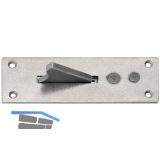 Paderschnapper, Platte 115 x 38 mm, Stahl blank