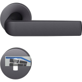 FSB Dr�ckergarnitur 12 1267 ASL auf Rosette BB, Aluminium schwarz matt