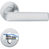 FSB Dr�ckergarnitur 12 1267 ASL auf Rosette PZ, Edelstahl matt