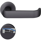 FSB Feuerschutz Standfl�gelgarnitur 79 1268 AGL DIN BL, Aluminium schwarz matt