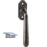 MARCHESI Fenstergriff OTTONE sichtbar geschraubt, Messing silberfarbig antik