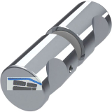 Duscht�rknopf rund, 25 mm, Aluminium verchromt poliert
