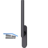 FSB Hebeschiebet�rgriff 34 1076, Aluminium schwarz matt