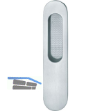 FSB Schiebet�rmuschel 42 4215 oval 35 x 155 mm, Edelstahl matt