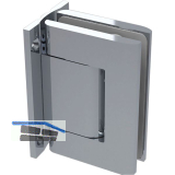 Duscht�rband/Hydraulikband 8010BTJC 90� Glas-Wand, Aluminium silberf�rbig