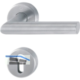 FH-Dr�ckergarnitur AMSTERDAM Sertos DIN - auf Rosette PZ, Edelstahl matt