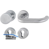 FH-Wechselgarnitur PARIS Sertos DIN - auf Rosette PZ, 40 - 65 mm, Edelstahl matt