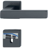 HOPPE Dr�ckergarnitur AUSTIN - auf Rosette BB, TS 52-57 mm, Aluminium schwarz