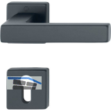 HOPPE Dr�ckergarnitur AUSTIN - auf Rosette PZ, TS 52-57 mm, Aluminium schwarz