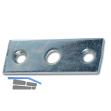 Schlie�blech f. Aufspreizstangen, 60 x 22 mm, Loch � 8,2 mm, Stahl verzinkt
