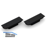 T�rmagnet Magnotica Pro SE, 73 x 22 mm, Abdeckkappe rechteckig, Zamak schwarz