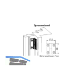 MACO Sprossenband f�r Sprossenrahmen, links, Kunststoff dunkelbraun (11155)