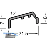 GUTMANN Fl�gelabdeckprofil FP 26/34, L=6000 mm, Aluminium wei� RAL 9016