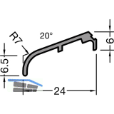 GUTMANN Fl�gelabdeckprofil FP 8532, L=6000 mm, Alu mittelbronze eloxiert (G214)