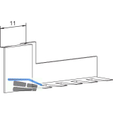 Dichtungsendst�ck VESU12, Kunststoff grau