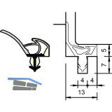 Innent�rdichtung SP 8801, Kunststoff lichtgrau
